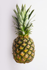Fototapeta premium Whole pineapple isolated on white
