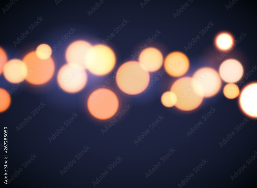 Poster bokeh background effect circle focus. abstract vector blur bokeh light yellow soft flare