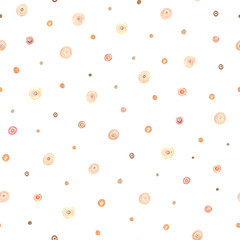 Small Circles Abstract Seamless Pattern. Polka dot raster texture.