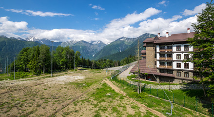 View of Caucasian mountains