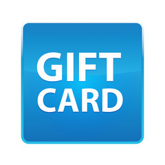 Gift Card shiny blue square button
