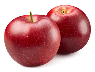 Red apple isolated on white