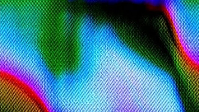 Analog Video Art Multicolor Abstract Shapes & Signal Noise Feedback Manipulation