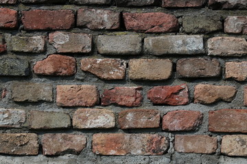 Obraz premium Old red brick wall background texture