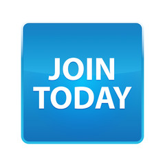 Join Today shiny blue square button