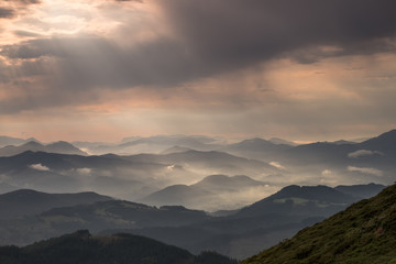 Obraz na płótnie Canvas Biscay, Basque country range mountains, Basque Country, Spain