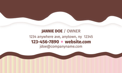 playful party business card