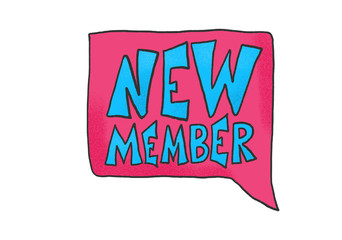 New member quote concept. Vector illustration.