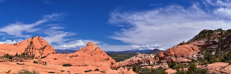 Views from the Lower Sand Cove trail to the Vortex formation, by Snow Canyon State Park in the Red...