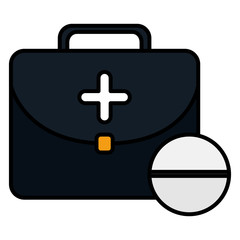 medical kit with pill