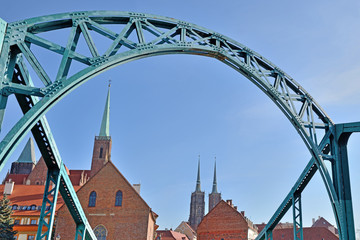 Most Tumski- Wrocław. - obrazy, fototapety, plakaty