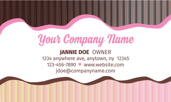 playful party business card
