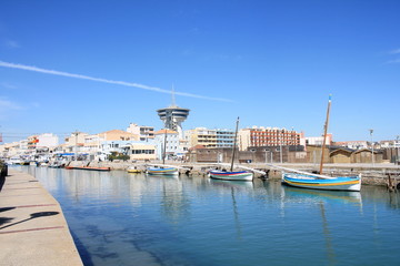 Beautiful traditional boats in Palavas les flots, a seaside resort in the south of Montpellier, France