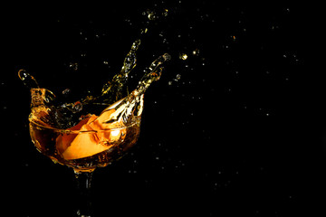 グラスの中のスプラッシュ