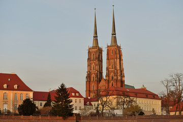 Naklejka premium Ostrów Tumski- Wrosław