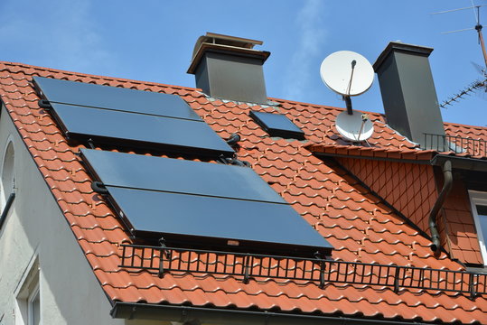 Solaranlage auf einem Wohngebäude