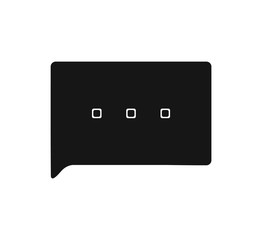 Speech bubble icon. Flat style vector EPS.