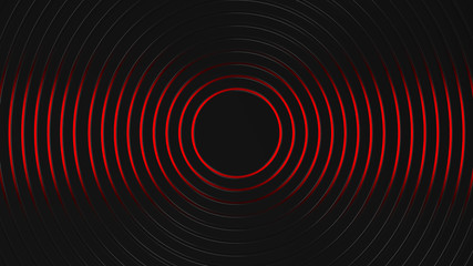 grey and red cirlces modern background 3d render