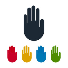 Obraz premium Hand silhouettes