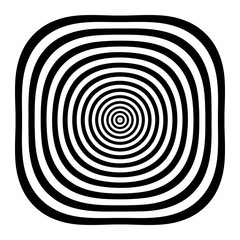 Geometric design element. Round lines pattern.