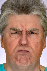 Obraz premium Face, facial expressions, feelings, emotions, self-portrait