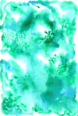 Fototapeta na wymiar Hand painted, artistic, abstract, watercolor, aquarelle texture on paper for graphic design. 