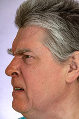 Fototapeta premium Face, facial expressions, feelings, emotions, self-portrait