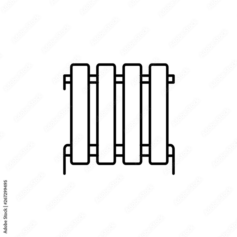 Poster Heater icon suitable for info graphics, websites and print media and interfaces. Line vector icon.