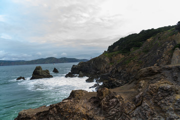 Fototapeta premium Spring Impressions from the Lands End in Golden Gate Recreation Area in San Francisco