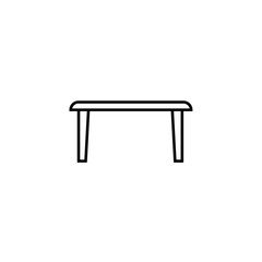 Camping table Icon Vector.