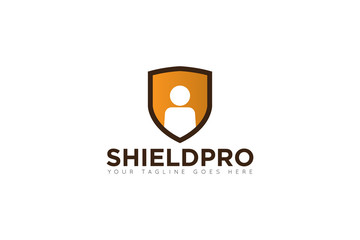 shield people logo and icon vector illustration design template