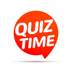 Quiz time icon concept. Vector sign ask game competition
