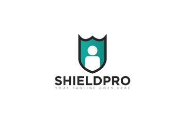 shield people logo and icon vector illustration design template