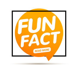 Fun fact typography bubble. Did you know knowledge design text message phrase information