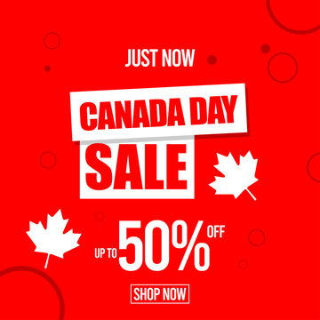 Happy Canada day Vector Template. design for banner, greeting cards or print.