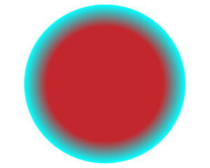 neon red blue circle ball on white background Glowing futuristic lines in a dark space with a modern concept. Generics presentations. Vector layout EPS10. Advertising design of brochures, blurred