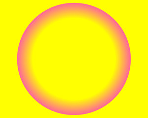 bright neon yellow pink circle ball on white background Glowing futuristic lines in a dark space with a modern concept. Generics presentations. Vector layout EPS10. Advertising design of brochures,