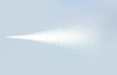 Spray mist atomizer. Vector cosmetic dust effect air splash isolated. Spray texture illustration - obrazy, fototapety, plakaty