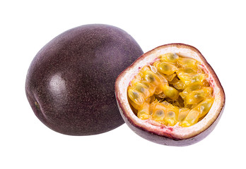 Passion fruit isolated on a white background