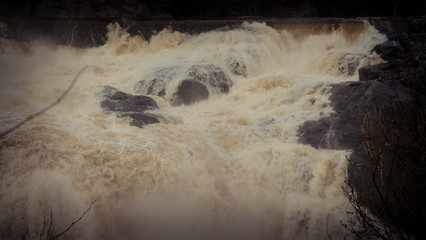 Kongsgossen, wodospad, waterfall, Amot, fossen, Amot, Norwegia, Norway, Norge © Dreamnordno