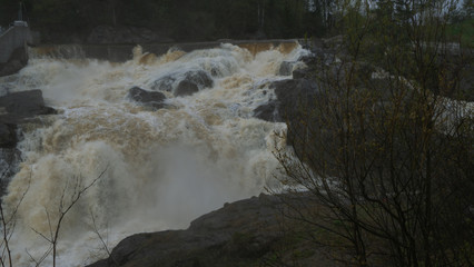 Kongsgossen, wodospad, waterfall, Amot, fossen, Amot, Norwegia, Norway, Norge