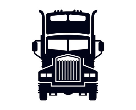 truck silhouette front