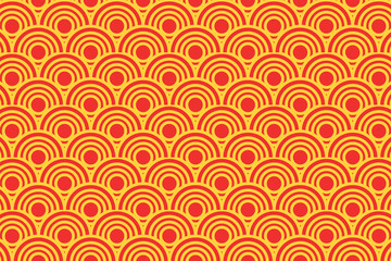 Abstract seamless repeat design half circles peeping out from each other Design business Empty template isolated Minimalist graphic layout template for advertising