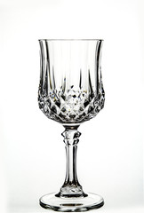 Wine glass isolated on a white background