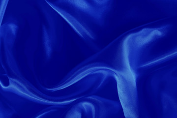 Dark blue color fabric texture for background and design, beautiful pattern of silk or linen.