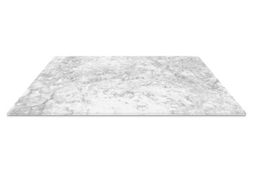 white marble counter isolated on white background