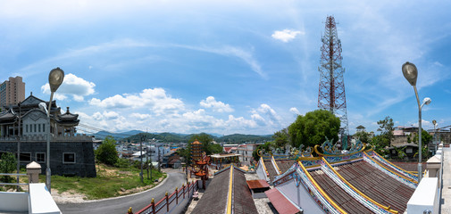 A panoramic view of Betong city Southern of Thailand