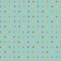 Floral pattern in abstract style on  background