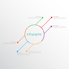Vector infographic templates used for detailed reports. All 6 topics.