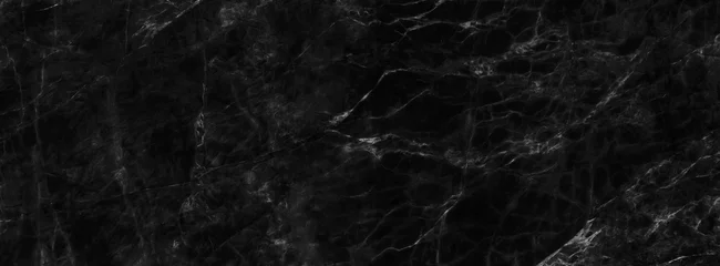 Tissu par mètre Marbre Nature de dalle de carrelage en pierre de sol de modèle de fond de marbre noir, mur de matériau abstrait